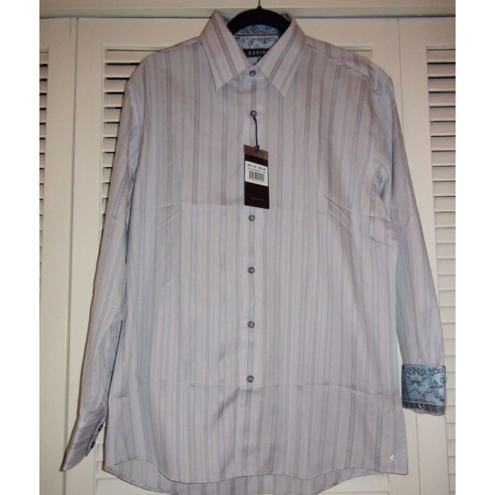 Zagiri Bell Bottom Blues Stripe Shirt